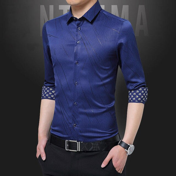 Male Clothing Fit Business Shirts Men ...